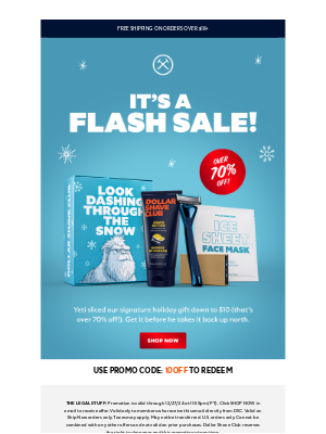 Dollar Shave Club - The gift box is over 70% off 🤑