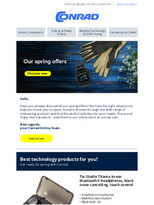 Conrad Electronic International GmbH & Co. KG - Your weekly recommendations are waiting for you!