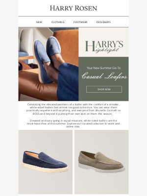 Harry Rosen - Summer Style Hack: White-Soled Loafers