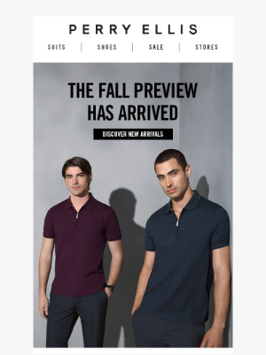 Perry Ellis - Fall Preview | New Arrivals