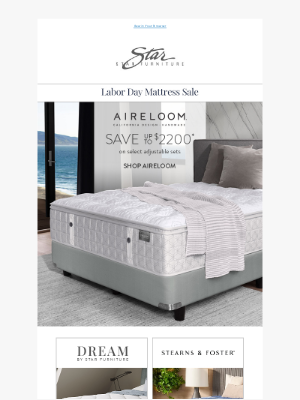 Star Furniture - Are You Ready for Labor Day Mattress Savings?