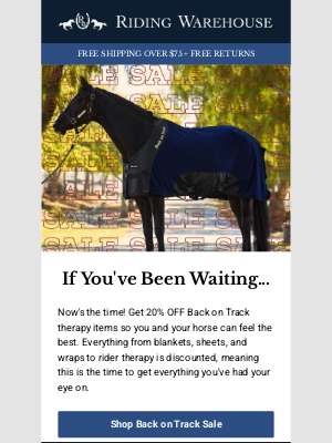 Riding Warehouse - Back on Track is on SALE!