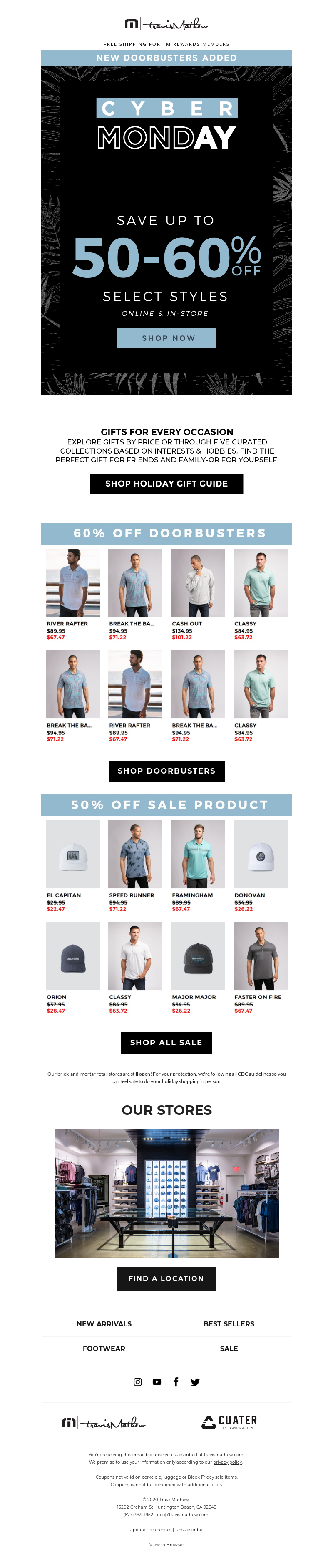 Travis Mathew - Cyber Monday Ends Tonight!