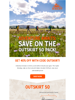 Kelty - Cyber Monday: Save on the Outskirt 50 Backpack!