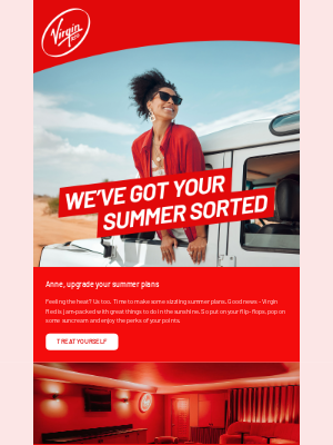 Virgin America - Explore our hottest summer rewards, Anne☀️