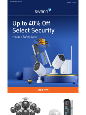 Swann Security - Give the Gift of Security: Up to 40% Off for the Holidays