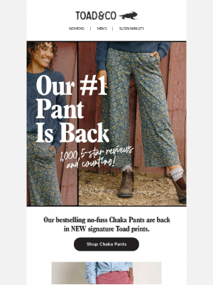 Toad&Co - Pants Perfection: Meet our Chaka Pants