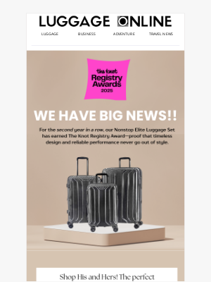 LuggageOnline - Theknot.com Approved It — See Why You Will Too