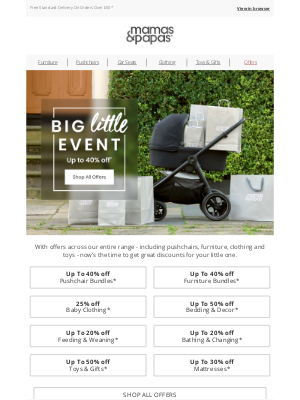 Mamas & Papas (United Kingdom) - Our Big Little Event is NOW LIVE!