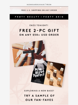 Fenty Beauty - Free gift with $50+ orders—these are a must-try!