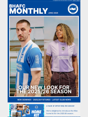 Brighton & Hove Albion FC (United Kingdom) - A fresh look for the 2025/26 season 😍