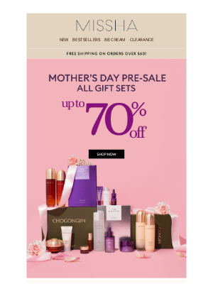 MISSHA - FINAL CALL! 💜🩷 Up to 70% OFF All Gifts