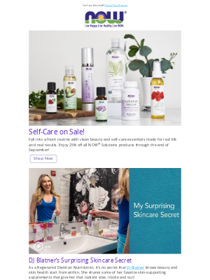 NOW Foods - Glow Mode: Recipes, Radiant Skin, and 25% Off All Beauty Picks