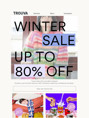 Trouva - Final Days of the Winter Sale – Save Up to 80%!