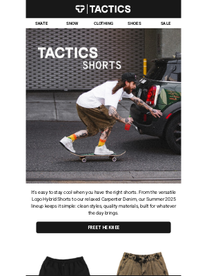 Tactics - Summer's cooler in Tactics shorts