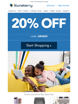 Stoneberry - What Will You Save 20% On Today?