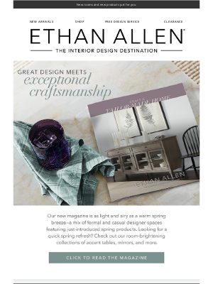 Ethan Allen - New magazine = sheer inbox delight 🥰