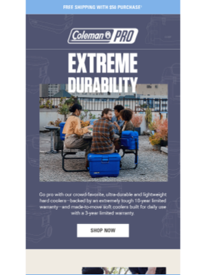 Coleman Company - Stronger, lighter & the best warranty in the biz