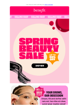 Benefit Cosmetics (United Kingdom) - Did someone say up to 50% off?!  💸