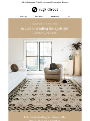 Rugs Direct - Customer Favorite: Acacia Is Stealing The Spotlight!