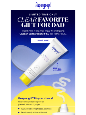 Supergoop! - FYI: Father’s Day is this weekend