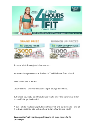 Nicole Wilkins - My 4 Hours To Fit Challenge Is Here!