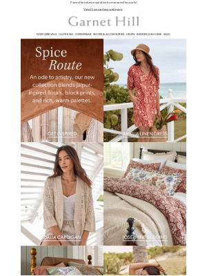 Garnet Hill - Spice Route: inspiration for a vibrant summer