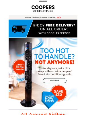 Coopers of Stortford - Fan-tastic Deals to Beat the Heat – Free Delivery Too!