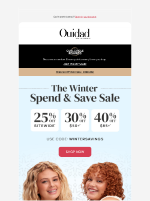 Ouidad - Here's your last chance to save up to 40% sitewide!