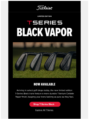 Titleist - New Limited Edition T-Series Black Irons – Now In Golf Shops