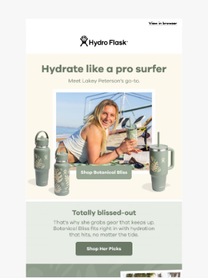 Hydroflask - Hydrate like a pro surfer