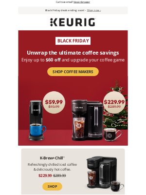 Keurig Canada - ⏳ Hurry!: Black Friday savings end soon!