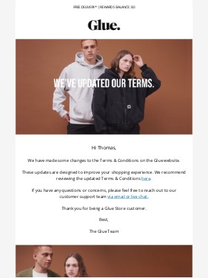 We've Updated Our Terms & Conditions