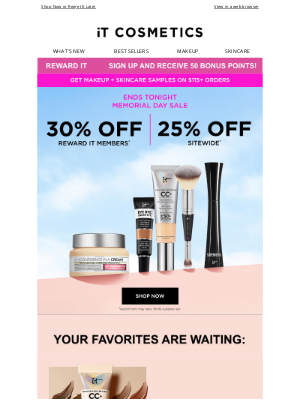 IT Cosmetics - Memorial Day Sale Ends Tonight!