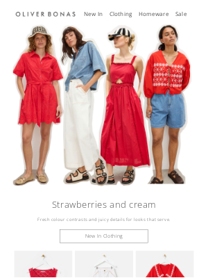 Oliver Bonas - Fresh styles | Strawberries and cream