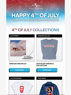 Spotify - Happy 4th of July – Shop Music & Merch For The Holiday