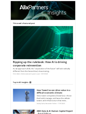 AlixPartners - Ripping up the rulebook: How AI is driving corporate reinvention
