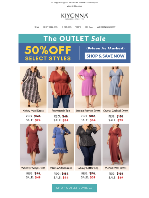Kiyonna Clothing - The OUTLET Sale | 50% OFF select sale styles NOW!