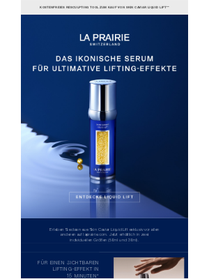 LA Prairie (Germany) - Jetzt vor allen anderen entdecken: Das neue Skin Caviar Liquid Lift.