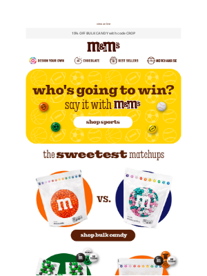 MY M&M's - March Matchups!