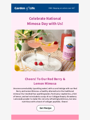 Garden of Life - Celebrate National Mimosa Day with Us!🥂