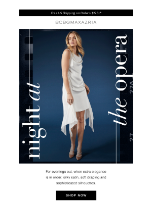 BCBG - When the dress code is black tie.