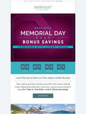 Emerald Waterways - Ronald Our Memorial Day Sale Ends Today