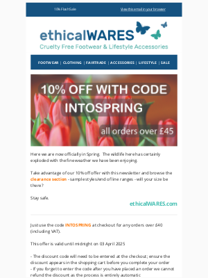 ethicalwares - 10% discount