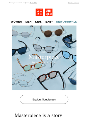 UNIQLO - Greet summer with our NEW sunglasses