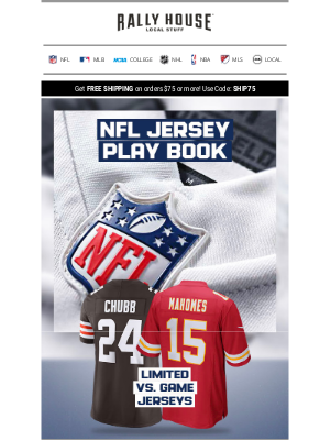 NFL Jersey Playbook: Limited vs Game Jerseys 