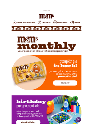 MY M&M's - M&M'S Fun for August!