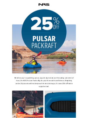 NRS - Pulsar Packraft: 25% Off
