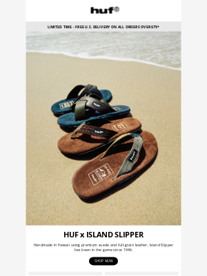 HUF Worldwide - HUF x Island Slipper