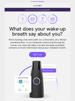 Lumen - Join our Lumen Live! Unlock all the info your wake-up breath holds